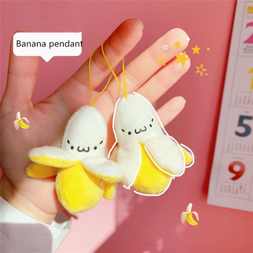 Osr Mini Chaveiros Em Formato De Banana Com Pingente De