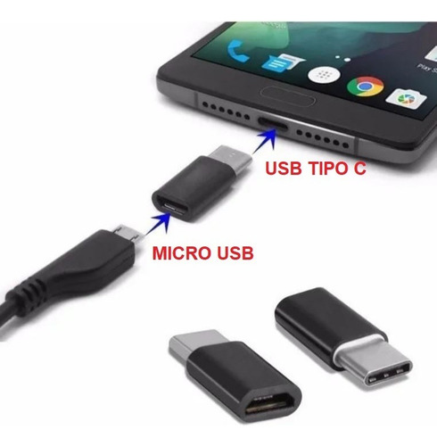 Adaptador Micro Usb V8 Femea X Usb Tipo C Macho iPhone 15 16