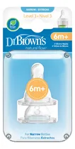 Comprar Mamila Dr Browns Teteros Angostos, Nivel 3 Para Bebés 6m+