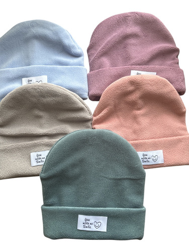 Gorro Polar Bebé 0 A 3 Meses Azul Petróleo 0 A 3 Meses Liso