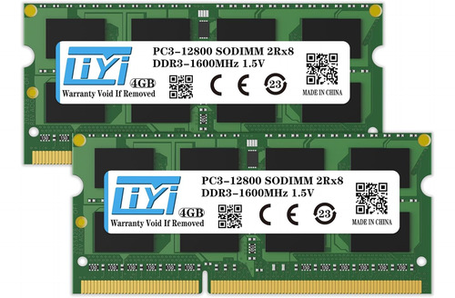 Liyi Ddr3 8gb Kit Módulos Dram (2x4gb) 1600mhz Pc3-12800 ...