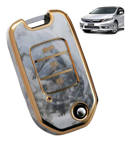 Capa Para Chave Canivete Honda Civic G9 G10 Fit Hrv Exl Tpu+