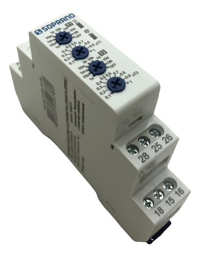 Rele Temporizador Soprano Com Com Dois Tempos Ajuste Fino