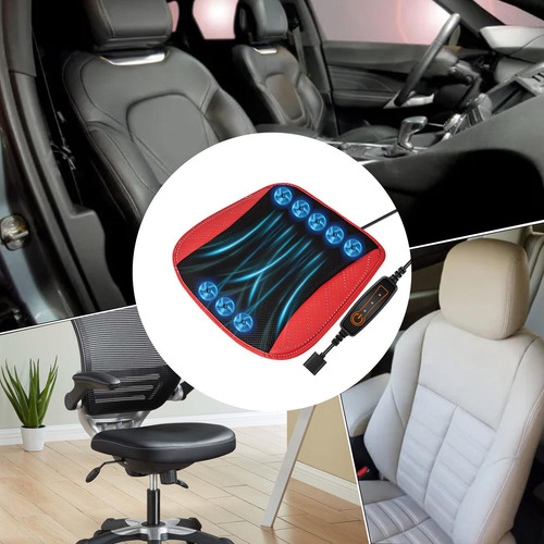Cojín Refrescante Para Asiento De Auto Con Ventilador