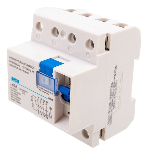 Imagen 4 de 7 de Disyuntor Diferencial Sica - Tetrapolar 40a - Garantía Iram