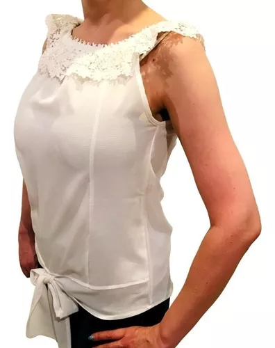 Blusa Dama Elegante Vestir Encaje Formal Y Casual Barata