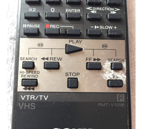 Control Remoto Sony Rmt-v109b Para Video Casetera Vhs