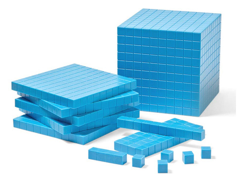 Juego De 10 Bloques Con Base De Plástico Hand2mind, 644 Unid