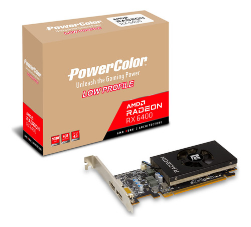 Tarjeta Gráfica Powercolor Amd Radeon Rx 6400 4gb Gddr6