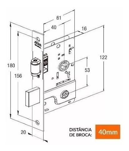Imagem 2 de 7 de Fechadura Tetra Kit Pivotante Rolete Quadrada Stam Escovada