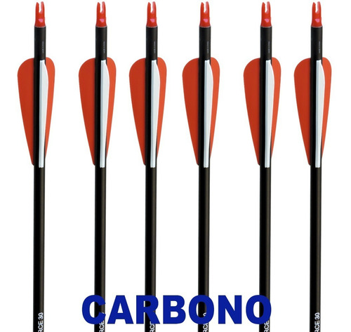 Imagem 5 de 5 de Flechas Carbono Arco E Fecha Até 75 Lbs V Force 30 (6 Pc)