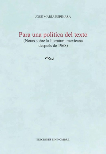 Para Una Política Del Texto