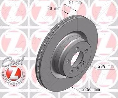 Disco Dianteiro Range Rover 3 4.2 2005-2012 Original