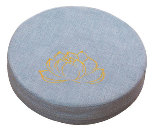 Cojín De Meditación Con Funda Extraíble Azul Claro 10cm
