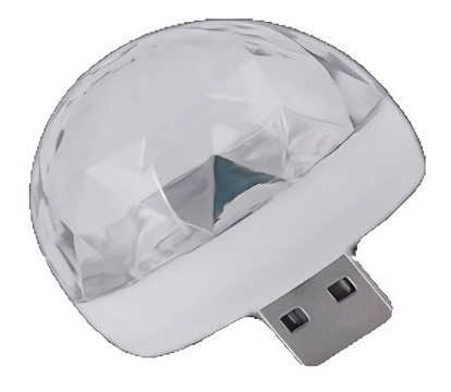 Imagen 3 de 9 de Bombillo Rgb Decorativo Reflector De Luces De Colores Usb