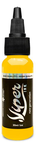 Tinta Viper Ink Tattoo Tatuagem 30ml A Sua Cor Cor Amarelo Canário