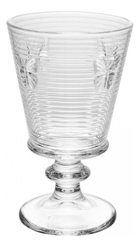 Conjunto 4 Taças P/ Água Lines Butterfly 350ml Vidro - Wolff