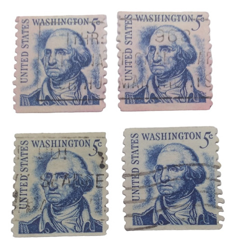 Timbres Postales Estados Unidos Año 1965 George Washington 