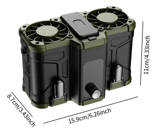 Ventilador De Cintura Personal, Ligero, Resistente,