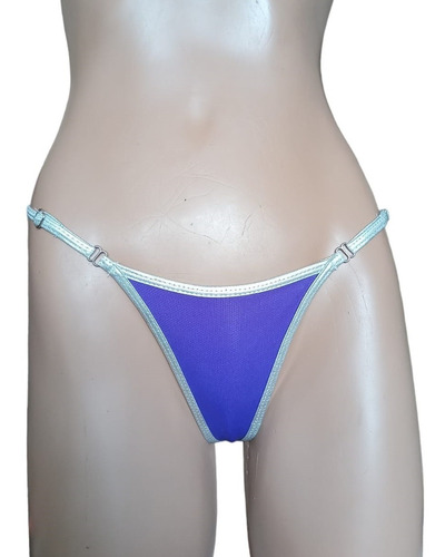 Tanga Bikini Hilo V Eden 702 Plata + Reptil Violeta - Fun*