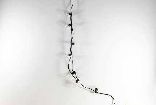 Guirnalda Solar 8mts 25 Lamparas Led Feston Ts-gl1104 Calida Luces Cálido