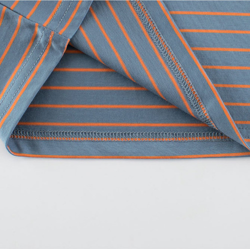 Camisetas Casuales De Algodón A Rayas De Verano Para Niños