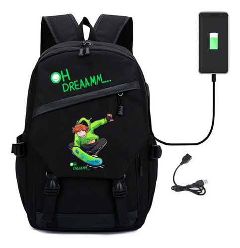 Mochila Usb De Gran Capacidad Dream Team Karl Jacobs