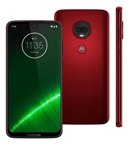Moto G7 Plus Dual SIM 64 GB rubi 4 GB RAM - Aceitável (Recondicionado)