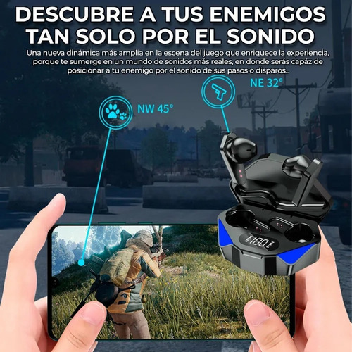 Auriculares Juegos Bluetooth X15 Manos Libres 5.0 Gamer Pro