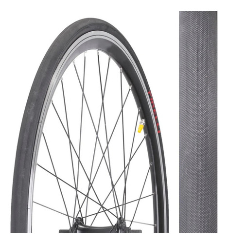 Par de neumáticos de bicicleta negros Pirelli Corsa Pro Kevlar 700x23