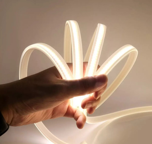100 Mts Tira Led Cob Neon 220v Iluminación Continua Veoquiero Blanco Frío