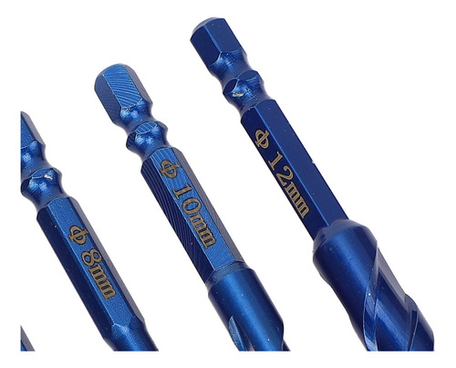 Juego De Brocas Helicoidales Excéntricas, 5 Piezas, Cabeza T