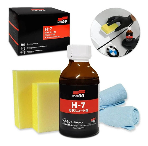 Imagen 1 de 1 de Vitrificador H7 Soft99 Coating Glass 100ml Made In Japan