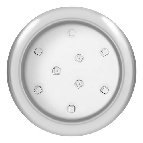 Kit 3 Led Inox Piscina Mono 9w + Central De Comando Branco 127/220V