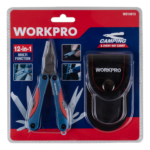 Navaja Multifuncional 12 En 1 Chica Workpro W014013we