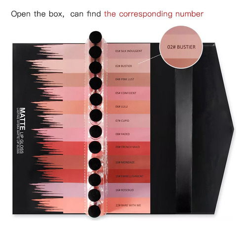 . Set De 12 Colores Z Lip Gloss Combo Lip Gloss