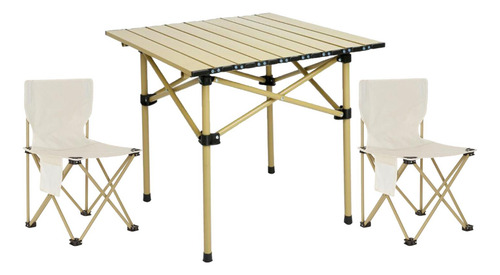 Juego De Sillas De Mesa Plegables Para Acampar Patio Al Aire