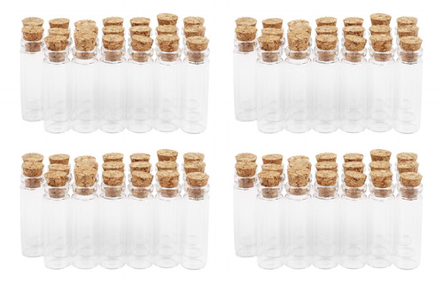 Botellas Pequeñas De Vidrio De Corcho Transparente Vacías De
