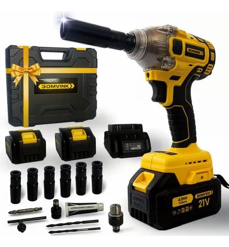 comprar Chave De Impacto 21v Furadeira Parafusadera 2 Bateria Bivolt