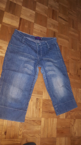 Jeans Bermuda Licra 40 Impecable . 18 Y Rio Negro