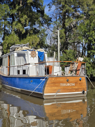 Crucero Clasico De Madera Ortholan 14mts Diesel Eje
