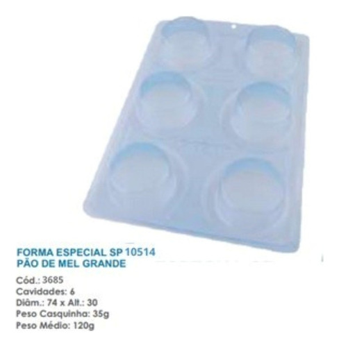 Forma P/ Chocolate Pão De Mel Sp 3 Partes C/ Silicone Bwb