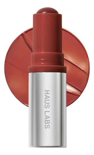 Haus Labs By Lady Gaga Color Fuse Glassy Lip + Cheek Blush Glassy Cayenne - Deep Rose