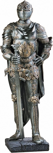 Cl4256 The King39s Guard Decoración Medieval Estatua G...
