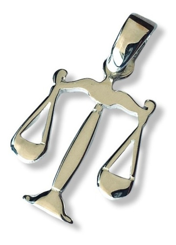 Pulsera Rolo Plata 925 Dije Balanza Justicia Abogada (h9)