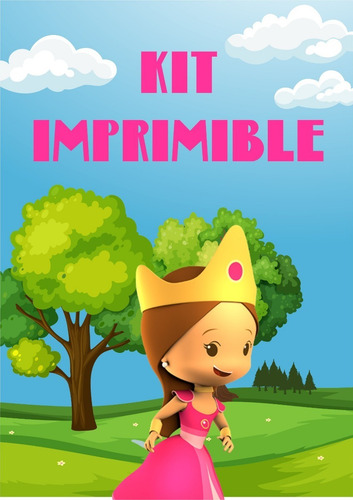 Pequeños Héroes Niña Cumpleaños Kit Imprimible Personaliza