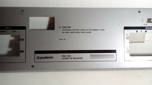 Peça Do Receiver Gradiente Nsa 500 - Painel Trazeiro (Usado)