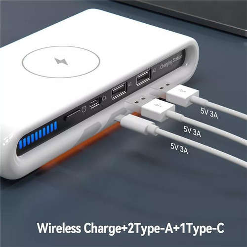 Cargador Rápido Inalámbrico Escritorio Para iPhone 4en1