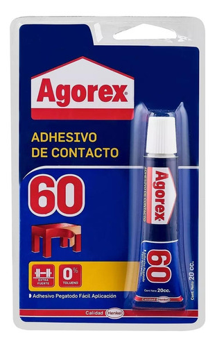 Pegamento Adhesivo De Contacto Transparente Agorex 20 Ml