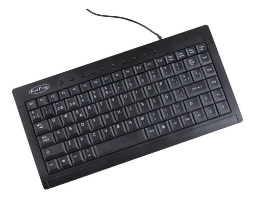 Teclado Mini Multimedia Kai Ping Kp-518 Kp-519, Idioma Español Latinoamérica Color Del Teclado Negro